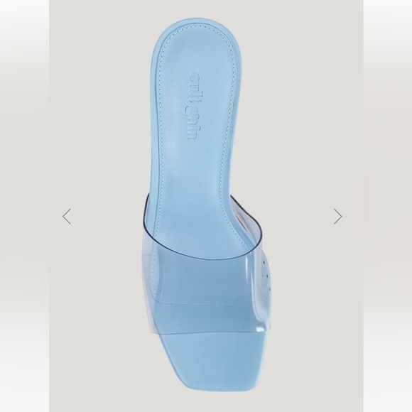 NIB Cult Gaia Bloom Sandals Heels Ice Blue 9 - Picture 2 of 10